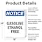 Signmission Gasoline Ethanol Free OSHA Notice Sign, Aluminum, 18in W x 24in L, 2PK OS-2PACK-NS-A-1824-V-13063 - alternate 2